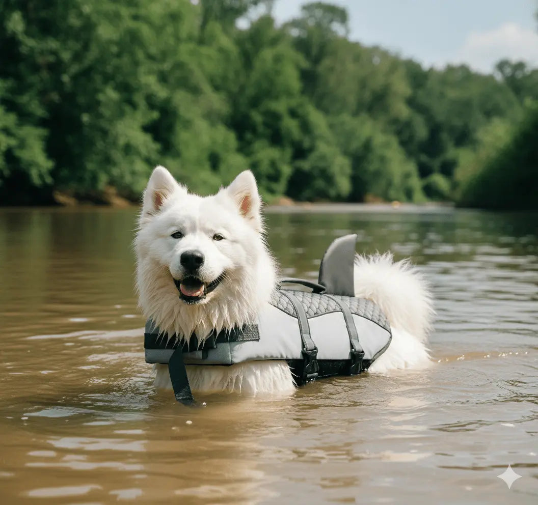 Giubbotto di Salvataggio per Cani con Pinna di Squalo – Sicuro, Regolabile e Divertente | GoodBoyGadgets