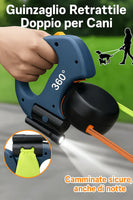 Guinzaglio Doppio con Torcia: il massimo controllo per due cani - | GoodBoyGadgets