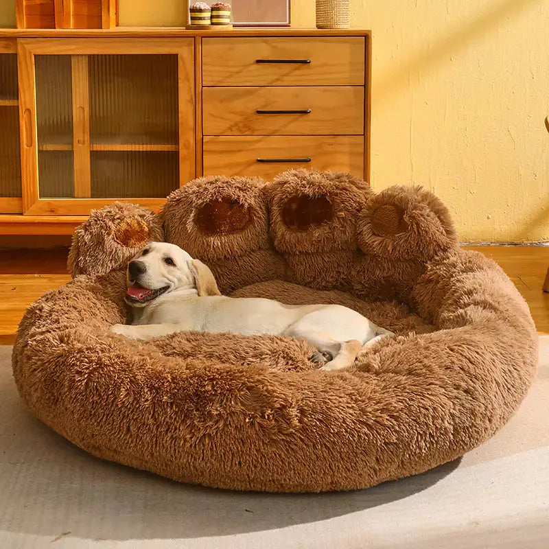 Cuccia Morbida a Forma di Zampa per Cani e Gatti – Calda, Accogliente e Lavabile | GoodBoyGadgets