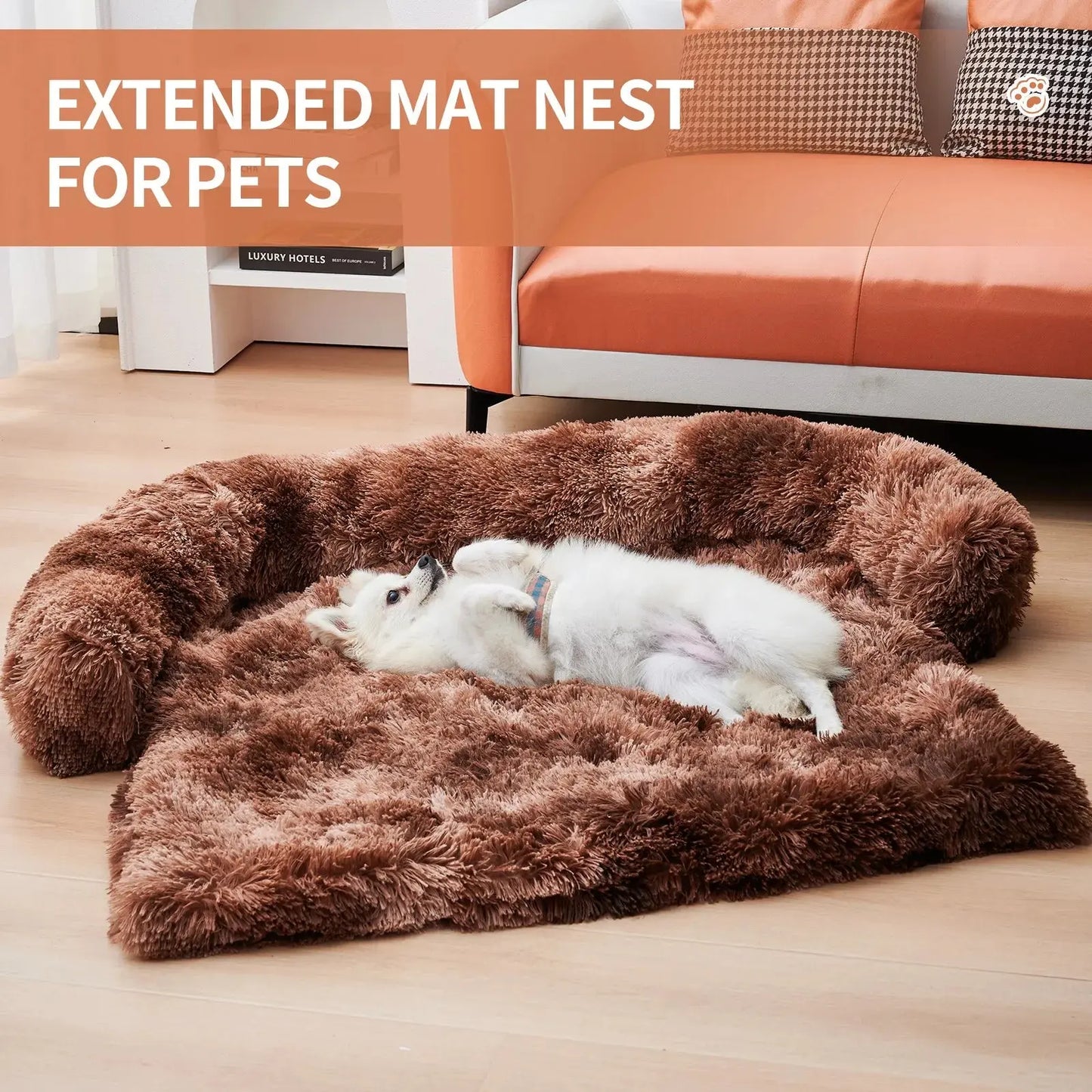 Letto Morbido e Calmante per Cani e Gatti – Rivestimento in Peluche, Sfoderabile e Lavabile | GoodBoyGadgets