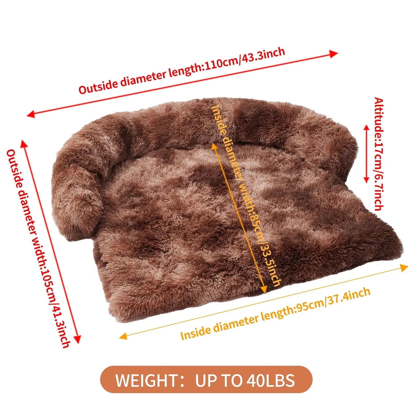 Letto Morbido e Calmante per Cani e Gatti – Rivestimento in Peluche, Sfoderabile e Lavabile | GoodBoyGadgets