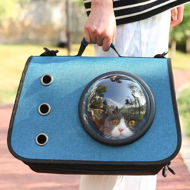 Zaino Trasportino per Cani e Gatti con Oblò a Capsula | Pieghevole e Traspirante - | GoodBoyGadgets