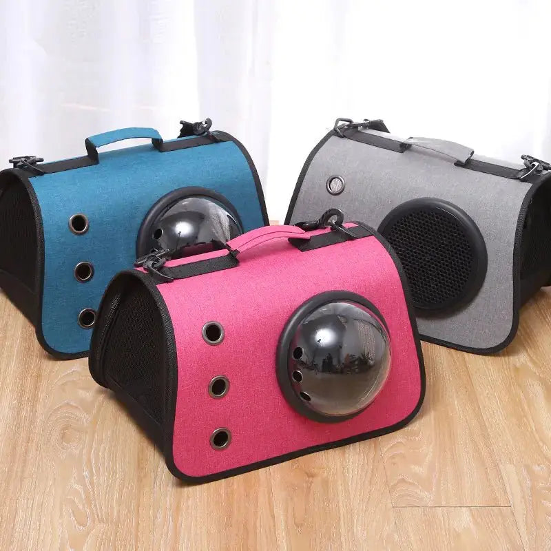 Zaino Trasportino per Cani e Gatti con Oblò a Capsula | Pieghevole e Traspirante - | GoodBoyGadgets