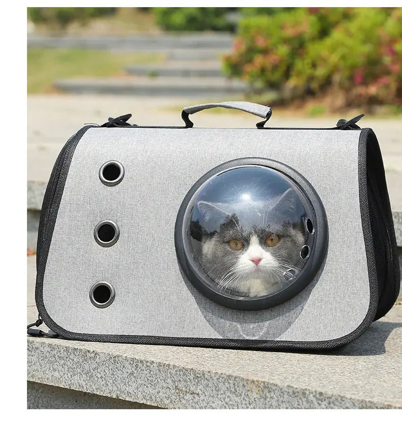 Zaino Trasportino per Cani e Gatti con Oblò a Capsula | Pieghevole e Traspirante - | GoodBoyGadgets
