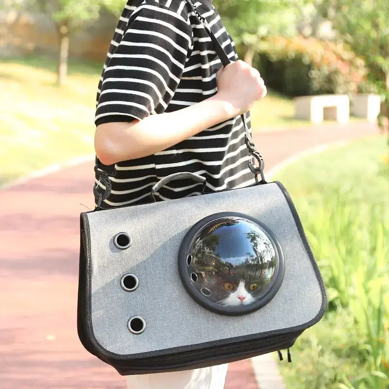 Zaino Trasportino per Cani e Gatti con Oblò a Capsula | Pieghevole e Traspirante - | GoodBoyGadgets
