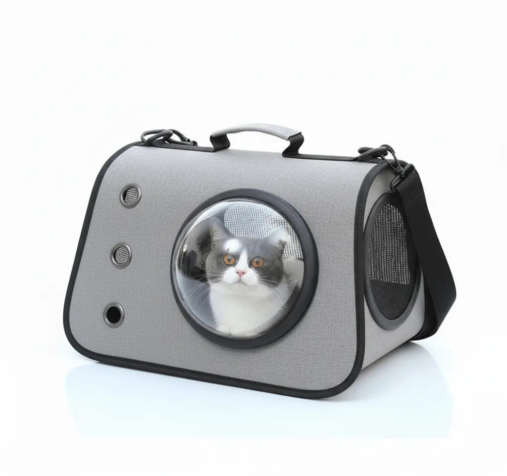 Zaino Trasportino per Cani e Gatti con Oblò a Capsula | Pieghevole e Traspirante - | GoodBoyGadgets