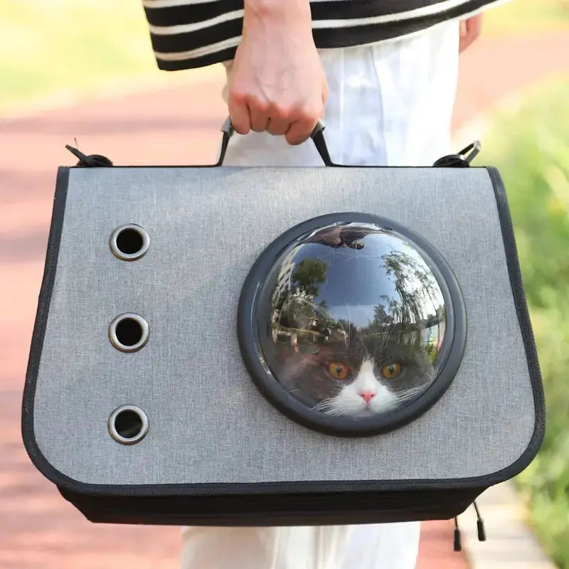 Zaino Trasportino per Cani e Gatti con Oblò a Capsula | Pieghevole e Traspirante - | GoodBoyGadgets