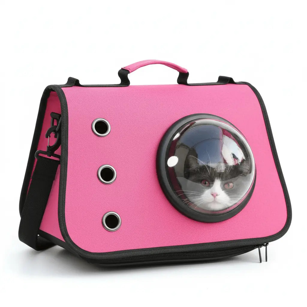 Zaino Trasportino per Cani e Gatti con Oblò a Capsula | Pieghevole e Traspirante - | GoodBoyGadgets