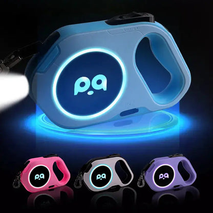 Guinzaglio LED Retrattile di Sicurezza per Cani | Luce Integrata per Passeggiate Notturne | GoodBoyGadgets