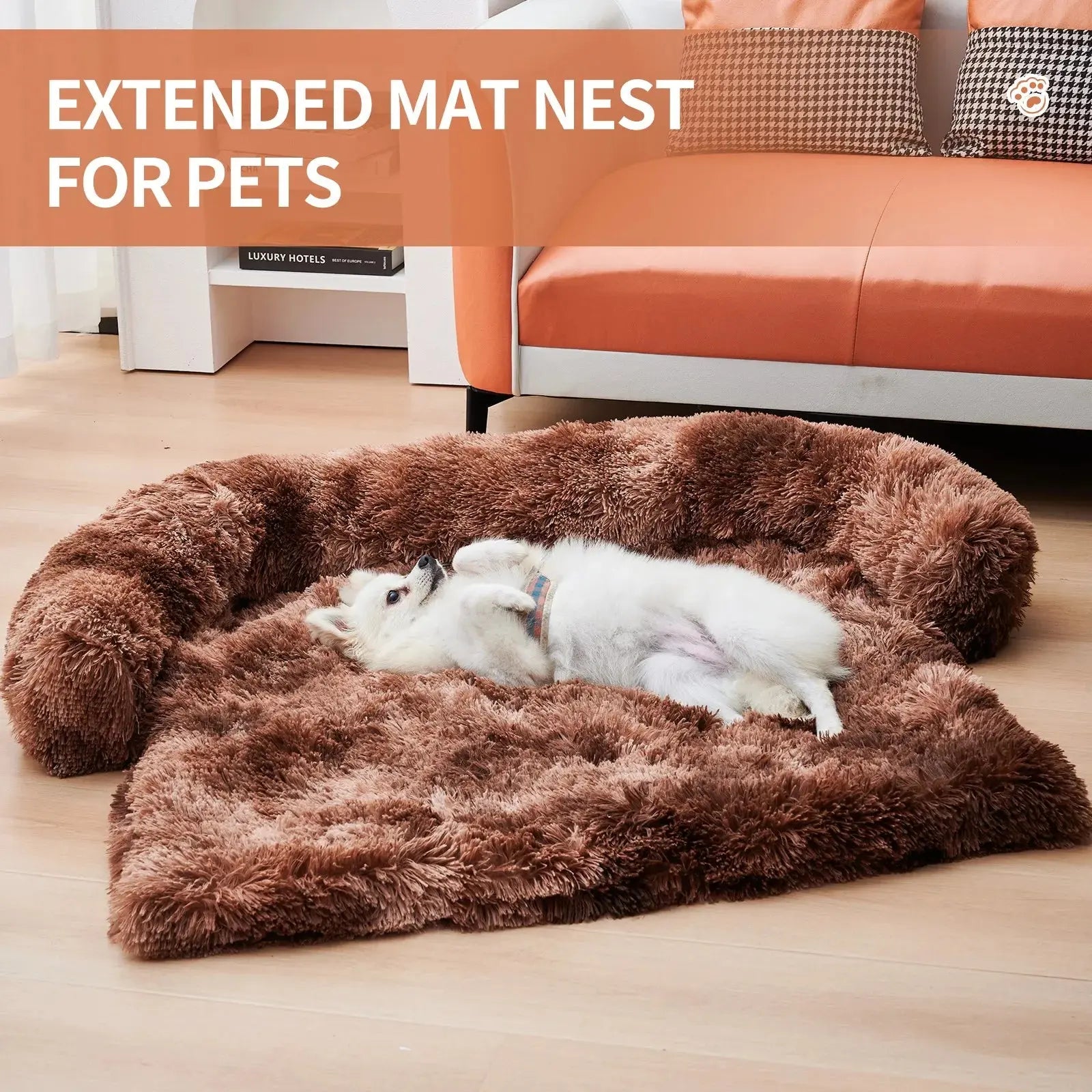 Letto Morbido e Calmante per Cani e Gatti – Rivestimento in Peluche, Sfoderabile e Lavabile | GoodBoyGadgets