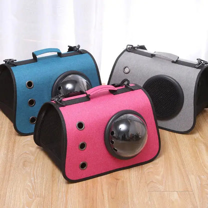 Zaino Trasportino per Cani e Gatti con Oblò a Capsula | Pieghevole e Traspirante - | GoodBoyGadgets