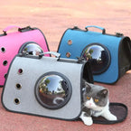 Zaino Trasportino per Cani e Gatti con Oblò a Capsula | Pieghevole e Traspirante - | GoodBoyGadgets