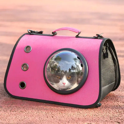 Zaino Trasportino per Cani e Gatti con Oblò a Capsula | Pieghevole e Traspirante - | GoodBoyGadgets