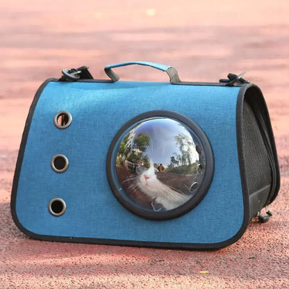 Zaino Trasportino per Cani e Gatti con Oblò a Capsula | Pieghevole e Traspirante - | GoodBoyGadgets